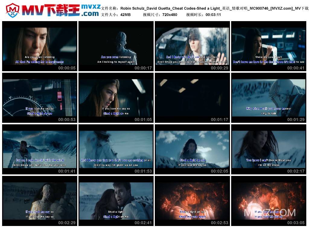 Robin Schulz_David Guetta_Cheat Codes-Shed a Light_英语_情歌对唱_MC900746